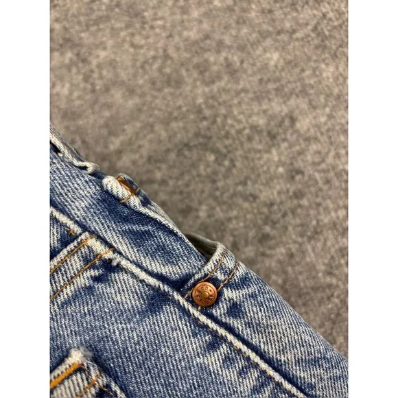 Vintage Levi's 540 Relaxed Jeans Men's W40 Blue Denim Tapered Leg Leather Patch - Picture 13 of 13